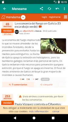 Noticias, el tiempo y más android App screenshot 0